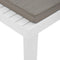 vidaXL - Loungestoel - met - kussen - kunststof - wit