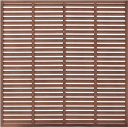 vidaXL - Louvre - schutting - 180x180 - cm - HKC - bruin