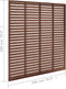 vidaXL - Louvre - schutting - 180x180 - cm - HKC - bruin