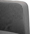 vidaXL - Loveseat - bank - 109 - cm - corduroy - stof - donkergrijs