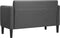 vidaXL - Loveseat - bank - 109 - cm - corduroy - stof - donkergrijs