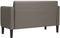 vidaXL - Loveseat - bank - 109 - cm - corduroy - stof - lichtgrijs