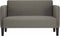 vidaXL - Loveseat - bank - 109 - cm - corduroy - stof - lichtgrijs