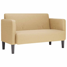 vidaXL - Loveseat - bank - 109 - cm - corduroy - stof - lichtgroen - grijs