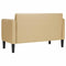 vidaXL - Loveseat - bank - 109 - cm - corduroy - stof - lichtgroen - grijs