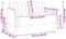 vidaXL - Loveseat - bank - 109 - cm - fluweel - donkergrijs