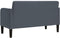vidaXL - Loveseat - bank - 109 - cm - fluweel - donkergrijs