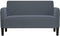 vidaXL - Loveseat - bank - 109 - cm - fluweel - donkergrijs