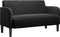 vidaXL - Loveseat - bank - 109 - cm - fluweel - zwart