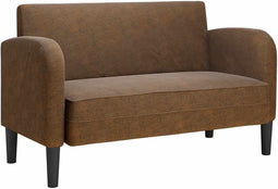 vidaXL - Loveseat - bank - 110 - cm - kunstleer - bruin