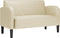 vidaXL - Loveseat - bank - 110 - cm - kunstleer - crèmekleurig