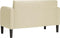 vidaXL - Loveseat - bank - 110 - cm - kunstleer - crèmekleurig