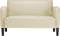 vidaXL - Loveseat - bank - 110 - cm - kunstleer - crèmekleurig