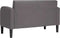 vidaXL - Loveseat - bank - 110 - cm - kunstleer - grijs