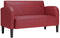 vidaXL - Loveseat - bank - 110 - cm - kunstleer - wijnrood