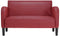 vidaXL - Loveseat - bank - 110 - cm - kunstleer - wijnrood