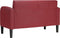 vidaXL - Loveseat - bank - 110 - cm - kunstleer - wijnrood