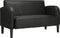 vidaXL - Loveseat - bank - 110 - cm - kunstleer - zwart