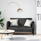 vidaXL - Loveseat - bank - 110 - cm - kunstleer - zwart