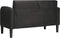 vidaXL - Loveseat - bank - 110 - cm - kunstleer - zwart