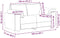 vidaXL - Loveseat - bank - 120 - cm - fluweel - donkergrijs