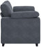 vidaXL - Loveseat - bank - 120 - cm - fluweel - donkergrijs