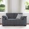 vidaXL - Loveseat - bank - 120 - cm - fluweel - donkergrijs