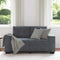 vidaXL - Loveseat - bank - 120 - cm - fluweel - donkergrijs