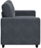 vidaXL - Loveseat - bank - 120 - cm - fluweel - donkergrijs