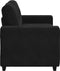 vidaXL - Loveseat - bank - 120 - cm - fluweel - zwart