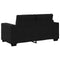 vidaXL - Loveseat - bank - 120 - cm - fluweel - zwart