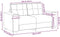 vidaXL - Loveseat - bank - 120 - cm - stof - donkergrijs