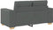 vidaXL - Loveseat - bank - 120 - cm - stof - donkergrijs