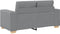 vidaXL - Loveseat - bank - 120 - cm - stof - lichtgrijs