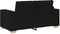 vidaXL - Loveseat - bank - 120 - cm - stof - zwart