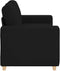 vidaXL - Loveseat - bank - 120 - cm - stof - zwart