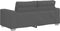 vidaXL - Loveseat - bank - 140 - cm - corduroy - stof - donkergrijs