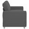 vidaXL - Loveseat - bank - 140 - cm - corduroy - stof - donkergrijs
