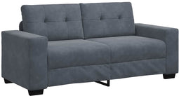 vidaXL - Loveseat - bank - 140 - cm - fluweel - donkergrijs