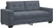 vidaXL - Loveseat - bank - 140 - cm - fluweel - donkergrijs