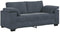 vidaXL - Loveseat - bank - 140 - cm - fluweel - donkergrijs