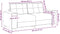 vidaXL - Loveseat - bank - 140 - cm - fluweel - donkergrijs