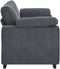 vidaXL - Loveseat - bank - 140 - cm - fluweel - donkergrijs