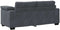 vidaXL - Loveseat - bank - 140 - cm - fluweel - donkergrijs