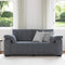 vidaXL - Loveseat - bank - 140 - cm - fluweel - donkergrijs