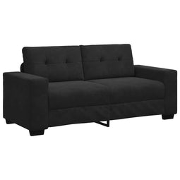 vidaXL - Loveseat - bank - 140 - cm - fluweel - zwart