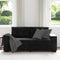 vidaXL - Loveseat - bank - 140 - cm - fluweel - zwart
