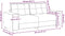 vidaXL - Loveseat - bank - 140 - cm - fluweel - zwart