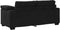 vidaXL - Loveseat - bank - 140 - cm - fluweel - zwart