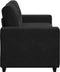 vidaXL - Loveseat - bank - 140 - cm - fluweel - zwart